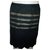 Red Valentino tiered lined skirt Black Cotton  ref.164056