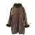 Autre Marque Abrigo reversible Diego M Saga Fur Blue Fox Marrón Marrón oscuro - vista 2