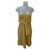 Prada Vestidos Amarillo Algodón Elastano Poliamida  ref.164088