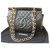 Timeless Chanel Vintage Einkaufstasche Schwarz Leder  ref.164142