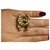 Fancy ring lined C chanel Golden Gold-plated  ref.164255