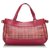 Burberry Pink Haymarket Check Leather Shoulder Bag  ref.164356