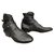 Chloé p soft boots 38,5 Black Leather Lambskin  ref.164525