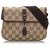 Gucci Brown GG Canvas Belt Bag Beige Dark brown Leather Cloth Cloth  ref.164598