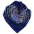 Hermès Foulard Hermes en soie bleu Faubourg Tissu Multicolore  ref.164611