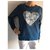 Karl Lagerfeld Blauer Baumwollpullover Rundhals - Ansicht 2