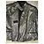 Karl Lagerfeld Lederjacke aus Ziegenleder Grau Silber - Ansicht 5