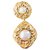 Baroque medal brooch Chanel Golden Eggshell Metal Pearl  ref.164803