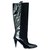 Autre Marque H&M Studio Patent leather and bi-material suede boots P38 Black  ref.164937