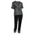 Derek Lam traje de pantalon Negro Gris Seda Algodón Poliamida Acetato  ref.165250