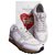 Valentino Garavani Sneakers "love" Valentino Rockrunner Bianco Beige Grigio Pelle Scamosciato  ref.165491