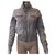 Autre Marque Baldinini bomber jacket Grey Leather  ref.165573