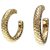 Autre Marque Dyrberg/Kern hoop earrings with snake pattern Golden  ref.165678