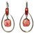 Autre Marque Dyrberg/Kern earrings with crystal and coral stone Orange  ref.165684