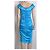 Luc Duchène Turquoise silk  dress of Luc Duchene - view 2