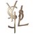 Saint Laurent Earrings Golden Steel  ref.165722