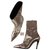 Balenciaga Ankle Boots Silvery Leather  ref.165748