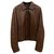 Salvatore Ferragamo Leather bomber jacket Brown  ref.165973