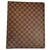 Archivador Louis Vuitton Chocolate Cuero  ref.166004