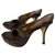 Gucci Alligator pumps Brown Exotic leather  ref.166011