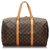 Keepall Louis Vuitton Brown Monogram Sac Souple 45 Leather Cloth  ref.166230