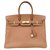 Acapulco Hermès Birkin handbag 35 Natural Epsom leather Golden jewelry Beige  ref.166360