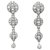 Cartier pendant earrings "Himalia" model in white gold, diamants.  ref.166611