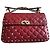 Borsa a mano Valentino Rockstud in pelle rossa Rosso