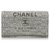 Portefeuille long Chanel Gris Deauville Coton Paille Tissu Blanc  ref.166744