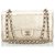 Timeless Borsa a patta foderata in pelle di pitone media oro classico Chanel Rosa D'oro Metallo  ref.166773