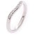 TIFFANY & CO. Curved banding Silvery White gold  ref.166873