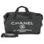Chanel Boston Preto Lona  ref.166932