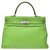 Kelly Borsa Hermès Vintage Verde Pelle  ref.166940