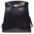 Hermès Vintage Shoulder Bag Preto Couro  ref.166966