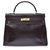 Hermès Vintage Handbag Preto Couro  ref.167016