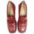 gucci p loafers 37 1/2 Red Leather  ref.167170