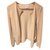 Chanel Knitwear Beige Golden Cashmere Polyester  ref.167346