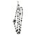 Chanel Long necklaces Black Steel  ref.167480