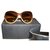Chanel Sonnenbrille Creme Acryl  ref.167567