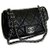 Timeless Chanel Medium Classic Flap Bag Caviar w/ box, Dustbag Black Leather  ref.167591