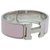 Hermès Bangle Bracelet Pink Silver  ref.167612