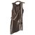 Autre Marque Dresses Grey Leather Polyester  ref.167669