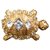 Christian Dior Alfinetes e broches Branco Dourado Banhado a ouro  ref.168351