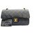 Matelasse classico di Chanel 2.55 Flap Bag rivestito Nero Agnello Pelle  ref.168392