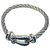 inconnue Bracelet Fred, "Force 10", en or blanc, saphirs et acier.  ref.168420