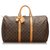 Louis Vuitton Brown Monogram Keepall 50 Leather Cloth  ref.168492