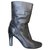 Céline Ankle Boots Black Leather  ref.168564