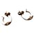 Louis Vuitton VUITTON hoop earrings White Steel  ref.168650