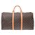 Louis Vuitton Monogram Keepall 50 Brown Cloth  ref.168774