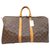 Louis Vuitton Keepall 50 Marrom Lona  ref.169137